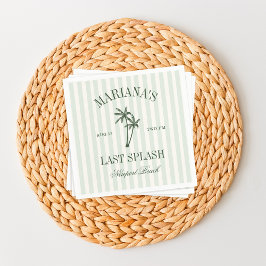 Letzte Splash Beach Palms Bachelorette Serviette
