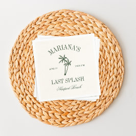 Letzte Splash Beach Palms Bachelorette Serviette