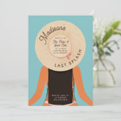 Letzte Splash Brünett Bachelorette Pool Party Einladung (Stehend Vorderseite)