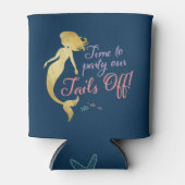 Letzte Splash Mermaid Bachelorette Koozie Dosenkühler (Vorderseite)