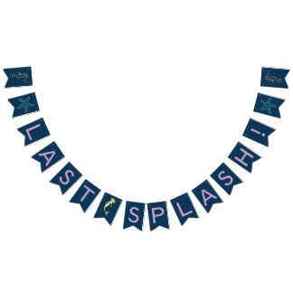 Letzte Spritzen-Meerjungfrau Bachelorette Fahne Wimpelkette