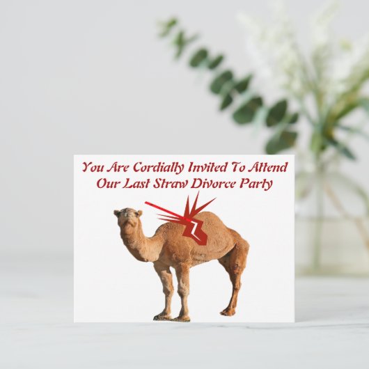 Letzte Strohscheidungskarte Save the Date Party Ankündigungspostkarte (Stehend Vorderseite)