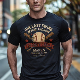 Letzte Swing Baseball Junggesellenabschied T-Shirt