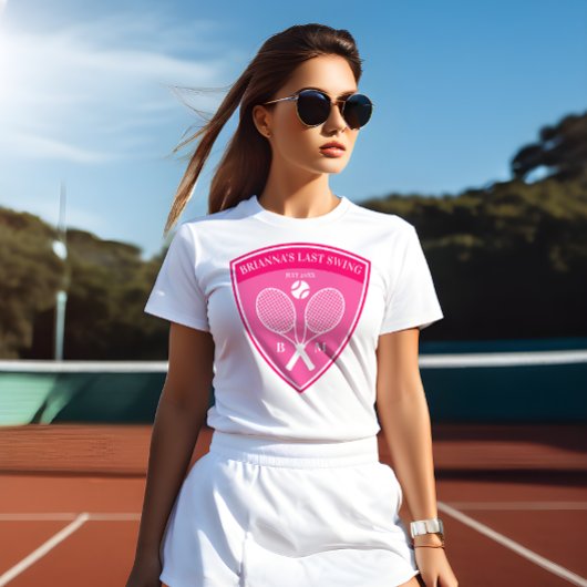 Letzte Swing Country Clubs Tennis Bachelorette T-Shirt