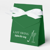 Letzte Swing Golf Bachelorette Geschenkschachtel (Vorderseite)