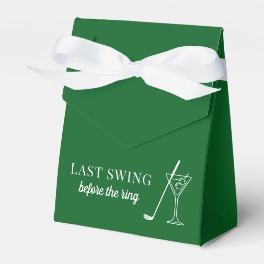 Letzte Swing Golf Bachelorette Geschenkschachtel (Vorderseite)