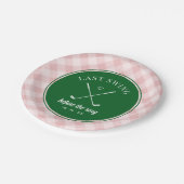 Letzte Swing Golf Bachelorette Pappteller (Schrägansicht)