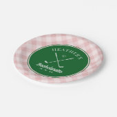 Letzte Swing Golf Bachelorette Pappteller (Schrägansicht)