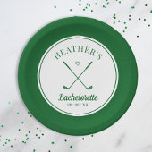 Letzte Swing Golf Bachelorette Pappteller