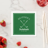 Letzte Swing Golf Bachelorette Serviette (Beispiel)