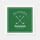 Letzte Swing Golf Bachelorette Serviette (Vorderseite)