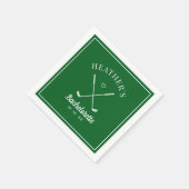 Letzte Swing Golf Bachelorette Serviette (Ecke)