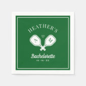 Letzte Swing Pickleball Bachelorette Serviette (Vorderseite)