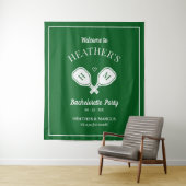 Letzte Swing Pickleball Bachelorette Wandteppich (Beispiel)