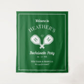 Letzte Swing Pickleball Bachelorette Wandteppich (Vorderseite)