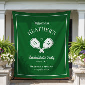 Letzte Swing Pickleball Bachelorette Wandteppich