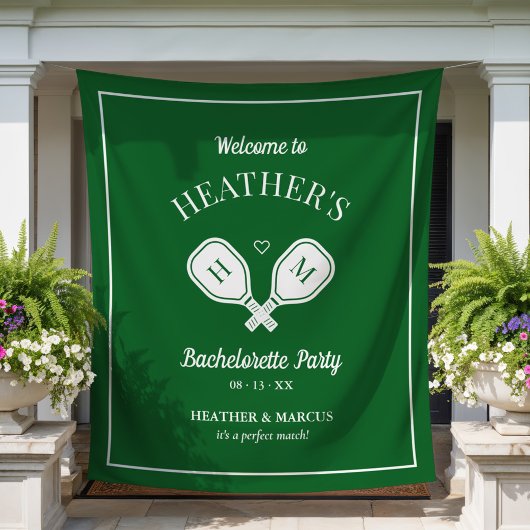 Letzte Swing Pickleball Bachelorette Wandteppich