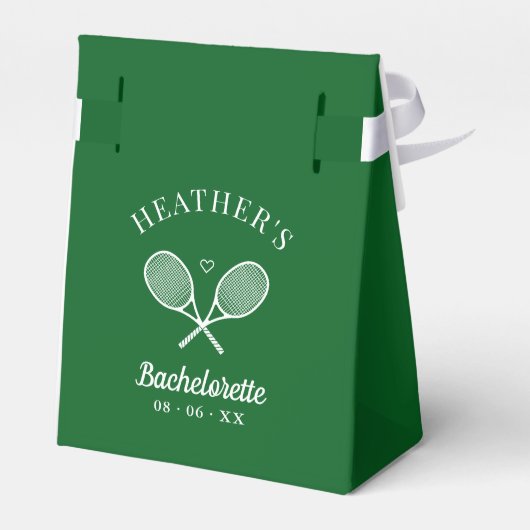 Letzte Swing Tennis Bachelorette Geschenkschachtel (Rückseite)
