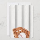 Letzte Swing vor dem Ring-Baseball-Brautparty Einladung (Rückseite)