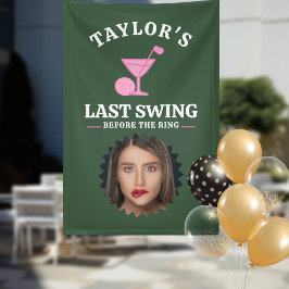 Letzte Swing vor dem Ring Golf Bachelorette Banner