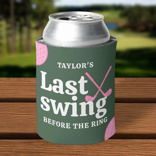 Letzte Swing vor dem Ring Golf Bachelorette Dosenkühler