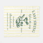 Letzte Swing vor dem Ring Pickleball Bach Weekend Fleecedecke (Vorderseite (Horizontal))