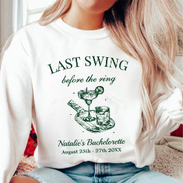 Letzte Swing vor dem Ring Pickleball Bach Weekend Sweatshirt
