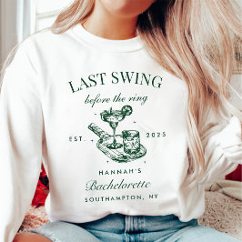 Letzte Swing vor dem Ring Pickleball Bach Weekend Sweatshirt