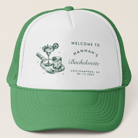 Letzte Swing vor dem Ring Pickleball Bach Weekend Truckerkappe (Vorderseite)