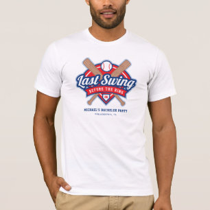Letzte Swing vor der Baseball Bachelor-Party T-Shirt