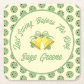 Letzte Swing vor der Ringblende und Creme-Hochzeit Rechteckiger Pappuntersetzer (Vorderseite)