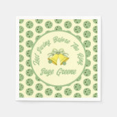 Letzte Swing vor der Ringblende und Creme-Hochzeit Serviette (Vorderseite)