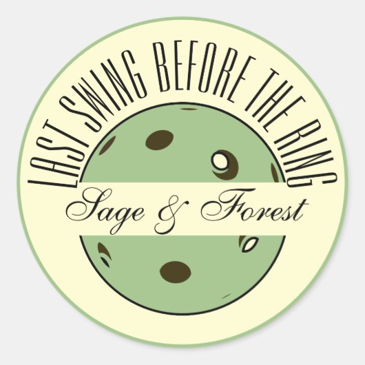 Letzte Swing vor der Ringelblende Runder Aufkleber (Vorderseite)