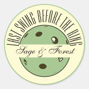 Letzte Swing vor der Ringelblende Runder Aufkleber