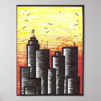 letzte Tage eines aussterbenden Leinwand Poster