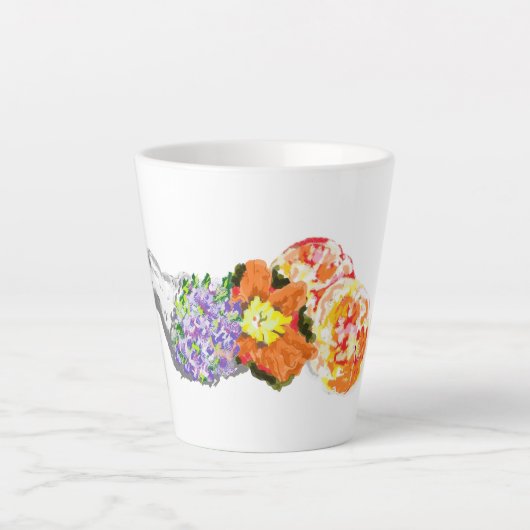 Letzte Tasse: Bouquet der Blume mit Früchten Milchtasse (Vorderseite)