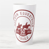 Letzte Tasse mit 50-jährigen Logo-Maroon und White (Vorderseite)