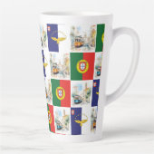 Letzte Tasse mit der portugiesischen Flagge und de (Rechts)