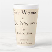 Letzte Tasse mit Vintager Seite von Little Women (Vorderseite)