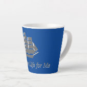 Letzte Tasse - Segelschiff mit Text (Rechte Ecke)