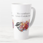 Letzte Tasse - Vogelbeitrag zur grünen Evolution. (Rechte Ecke)