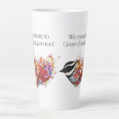 Letzte Tasse - Vogelbeitrag zur grünen Evolution. (Vorderseite)