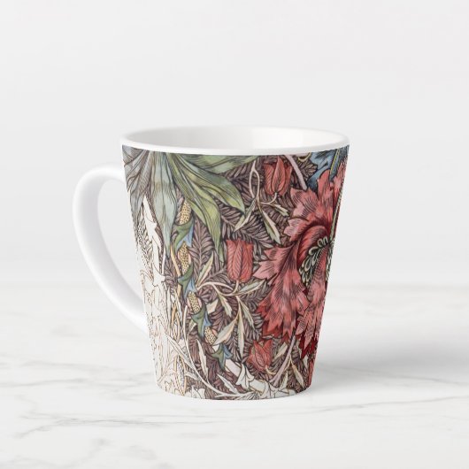 LETZTE TASSE: WILLIAM MORRIS : HONEYSUCKLE + TULIP MILCHTASSE (Linke Ecke)