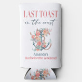 Letzte Toast Küste Bachelorette Weedkend Dekoratio Selters Dosenkühler (Vorderseite)