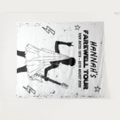 Letzte Tour Punk Rock Band Bachelorette Willkommen Wandteppich (Vorderseite (Horizontal))