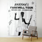 Letzte Tour Punk Rock Band Bachelorette Willkommen Wandteppich (Beispiel)