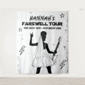 Letzte Tour Punk Rock Band Bachelorette Willkommen Wandteppich (Vorderseite)