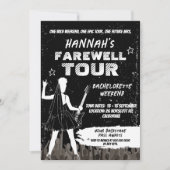 Letzte Tour Punk Rock Band Bachelorette Wochenende Einladung (Vorderseite)