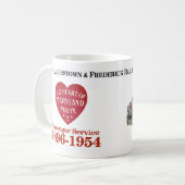 Letzte Trolley 70 Jahre Jubiläum Basic-Tasse Kaffeetasse (Vorderseite Links)