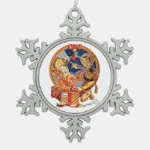 Letzte Verpackung Schneeflocken Zinn-Ornament (Vorderseite)
